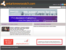 Tablet Screenshot of ontarionewswatch.com